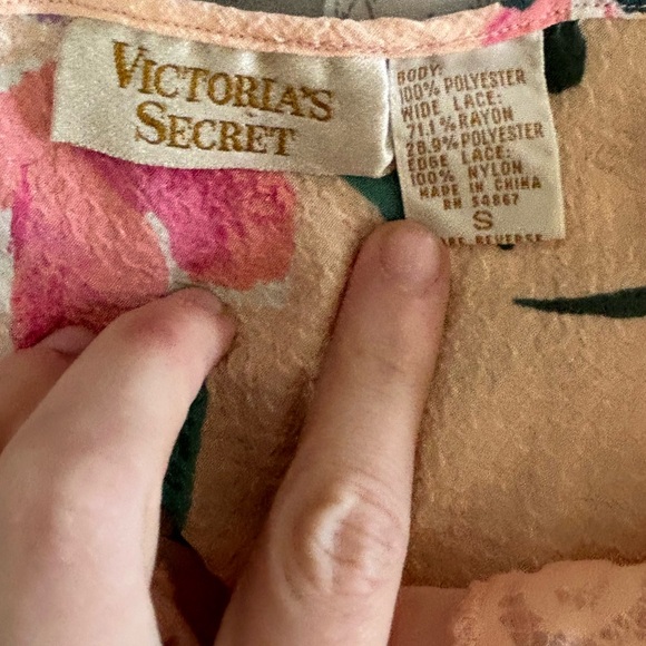 Victoria’s Secret gold label vintage pink slip dress lace sheer size small - Picture 6 of 8